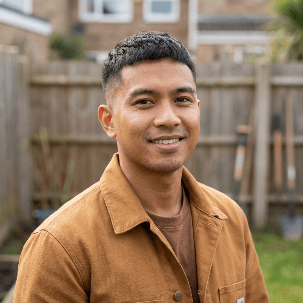 Rahul K. wearing a casual shirt in a park